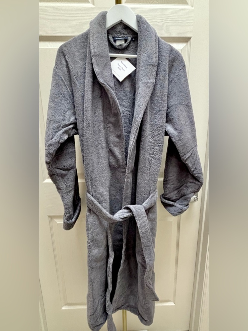 Brooklinen Super Plush Robe, Graphite - Large - Picture 4 of 9
